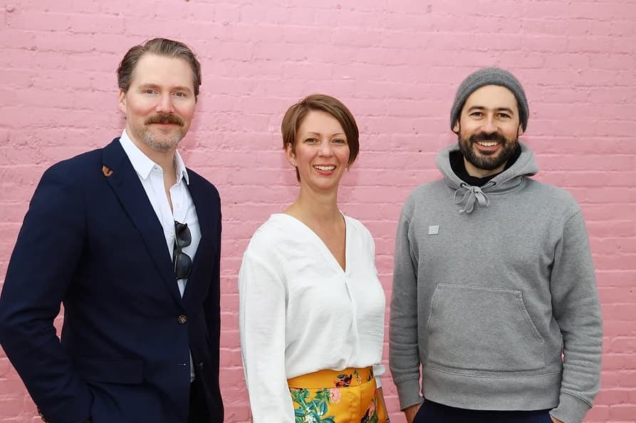 Photo of Assembly Ventures co-founders Chris Thomas, Jessica Robinson and Felix Scheuffelen.