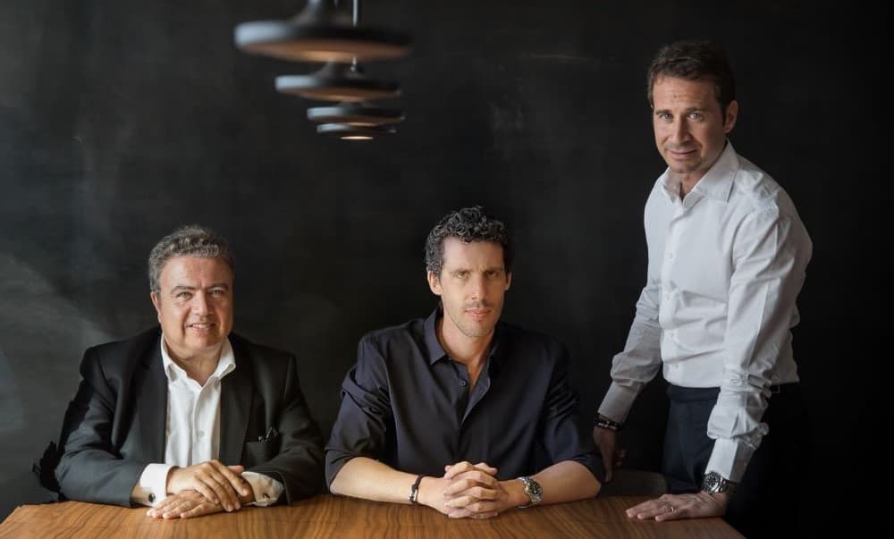 Photo of Maor Investments' partners Philippe Guez, Ido Hart and Eric Elalouf.