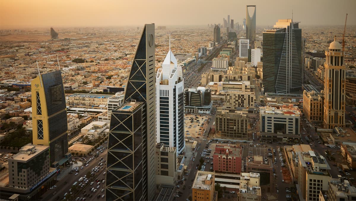 Skyline in Riyadh, Saudi Arabia