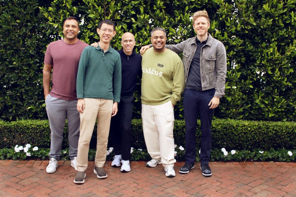 Photo of WndrCo's founding partners Sujay Jaswa and Jeffrey Katzenberg and general partners,