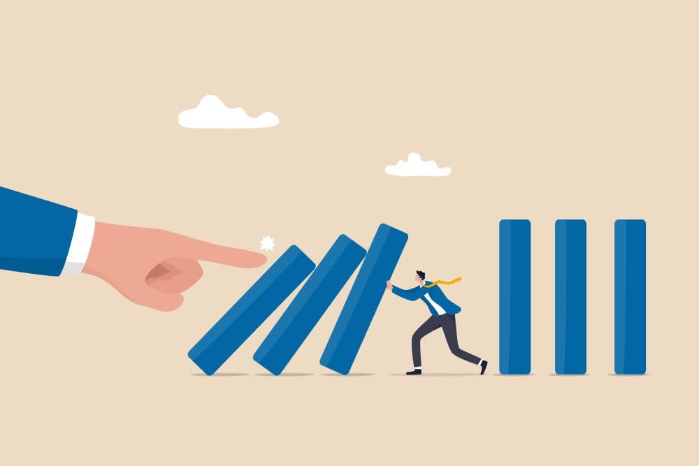 Photo illustrating concept of risk management