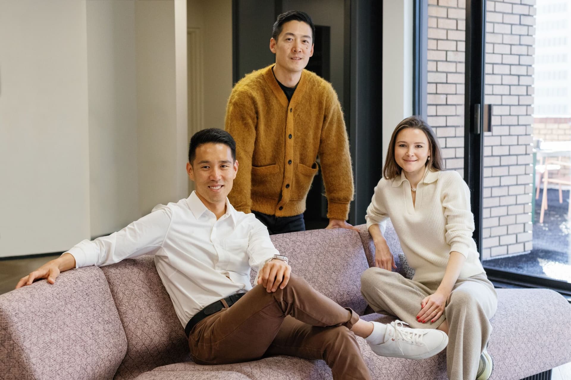 Photo of Patron partners (L-R) Brian Cho, Jason Yeh and Amber Atherton