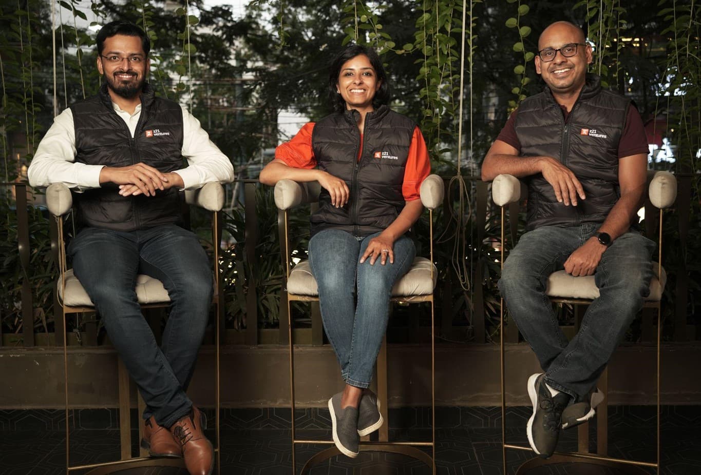 Z21 team (L-R): Sudarshan Ravi Jha, Jyotika Gupta and Raj Shekhar Singh