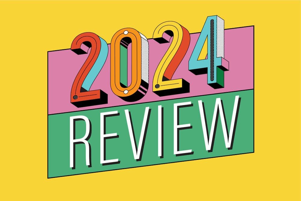 Photo illustrating concept of looking back on year 2024.
