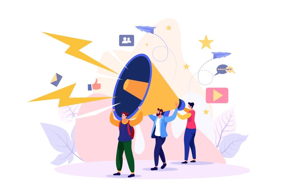 Marketing concept illustration.