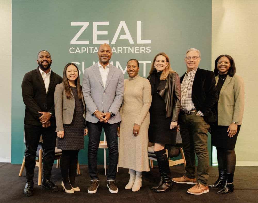 Zeal Capital Partners team (L-R): Richard Odior, Emily Zhen, Nasir Qadree, Stefanie Thomas Martin, Susannah Burrage, Tom Muscarella and Bianca Phillip.