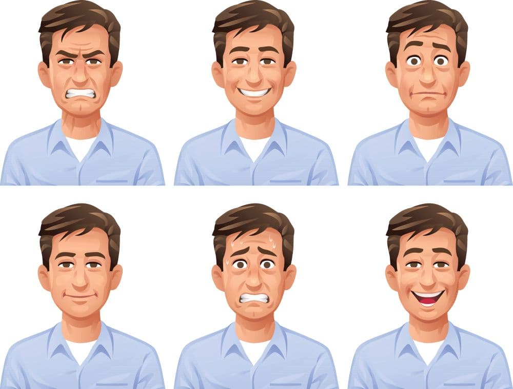 Illustration of mixed feelings.