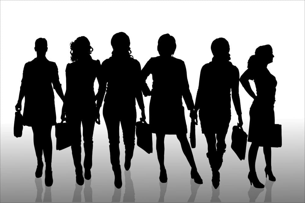 Illustration of women in venture capital or private equity.