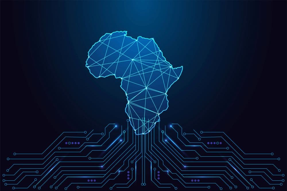 Illustrating the concept of technology development in Africa.