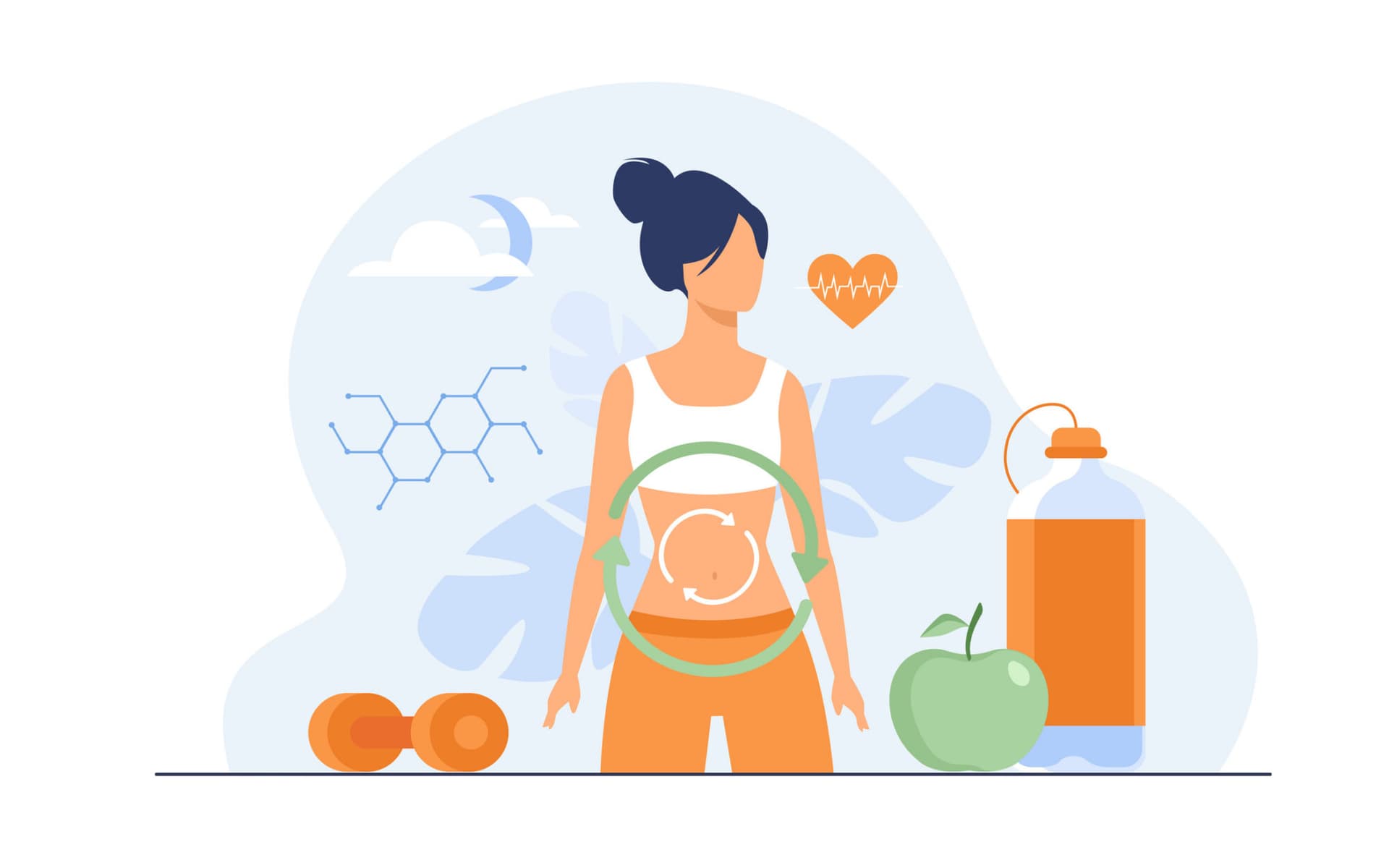 Photo illustration of the concept of women's healthcare.