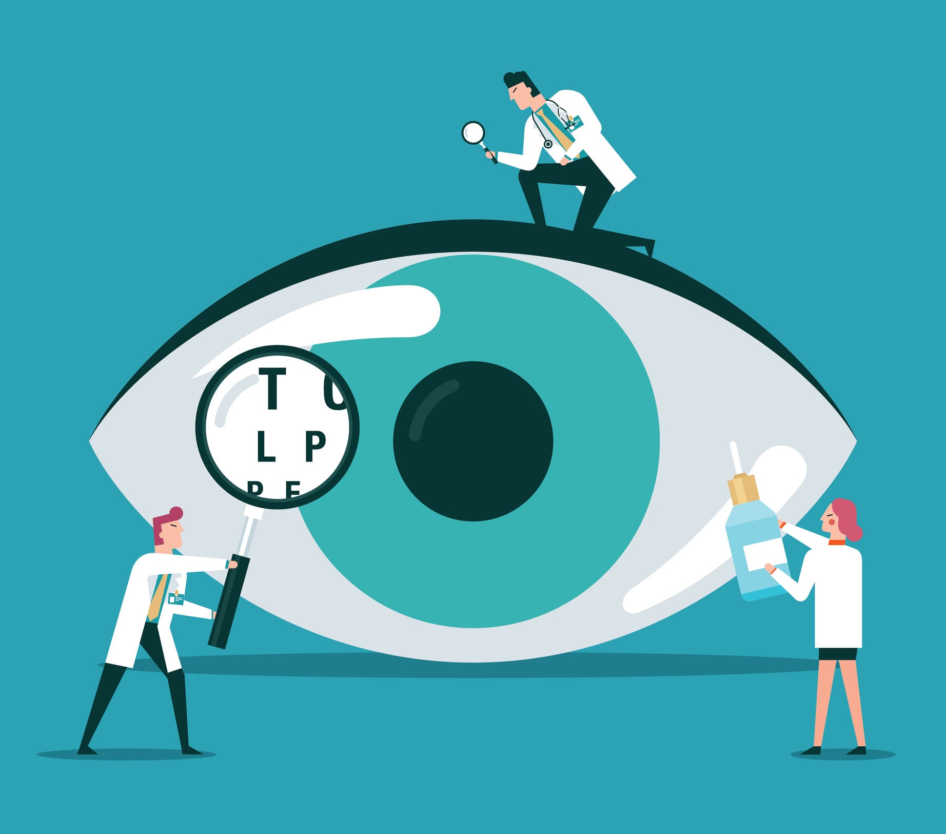 Photo illustration of the concept of eyesight.