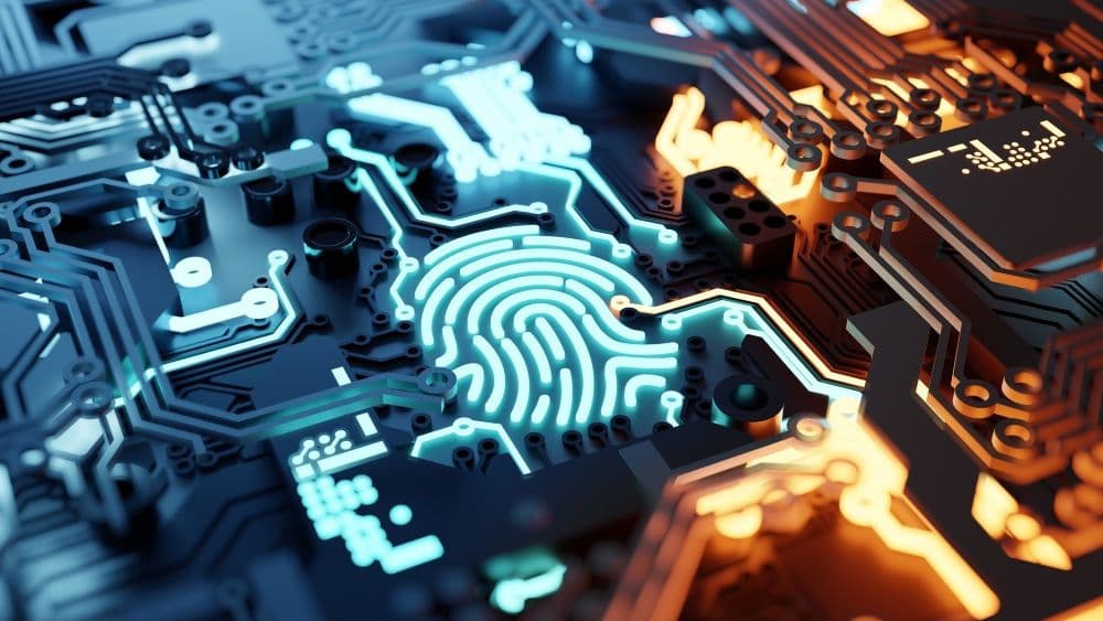 Digital online fingerprint security hardware